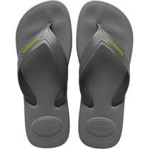 Chinelo Masculino Havaianas Top Max Comfort Tiras Largas - Cinza