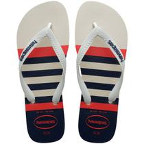 Chinelo Masculino Havaianas Top Nautical Branco - 4137