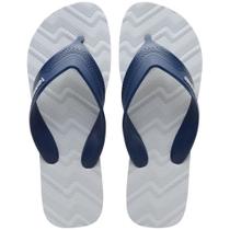 Chinelo Masculino Havaianas Track Waves Azul Cinza - 4149734 Chinelo Masculino Havaianas Track Waves Azul Cinza - 4149734