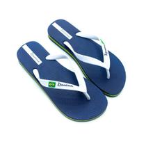 Chinelo Masculino Ipanema Brasil AD - Azul e Branco