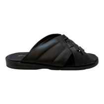 Chinelo Masculino Italianinho Casual Conforto Couro Trançado 10340101 Preto Chinelo Masculino Italianinho Casual Conforto Couro Trançado 10340101 Preto