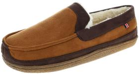 Chinelo masculino IZOD Memory Foam Classic em dois tons em mocassim bronzeado