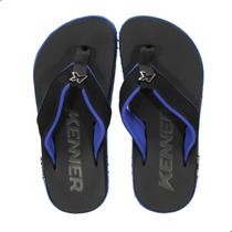 Chinelo Masculino Kenner Dks Cushy Preto e Azul