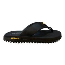 Chinelo Masculino Kenner Kivah Conforto Dedo Casual Antiderrapante Detalhe Metalizado Preto