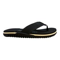 Chinelo Masculino Kenner Nk6 Pro Conforto Superleve Dedo Antiderrapante Detalhe Metalizado Preto