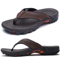 Chinelo Masculino KIIU com Suporte para Arco, Amigo da Água, Marrom Chinelo Masculino KIIU com Suporte para Arco, Amigo da Água, Marrom