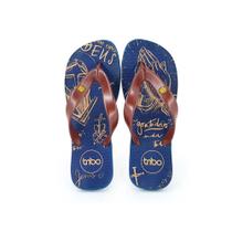 Chinelo Masculino Macio Borracha Estampado Tiras Largas