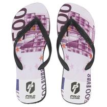 Chinelo Masculino Macio de Borracha Estampado Duas Tiras