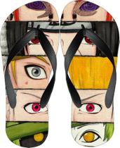 Chinelo Masculino Modelo Adulto Anime Estampa Akatsuki Modelo Dois Divertido Macio e Confortável