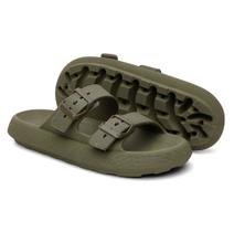 Chinelo Masculino Nuvem Sandália Slide Militar Duas Tiras Confortável Fivela Chinelo Masculino Nuvem Sandália Slide Militar Duas Tiras Confortável Fivela
