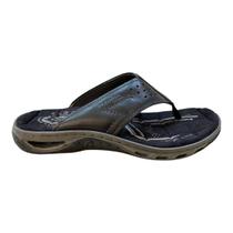 Chinelo Masculino Pegada Conforto Em Couro Tiras Dedo 131663-06 Preto