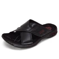Chinelo Masculino Pegada Couro Tira Cruzada 131952