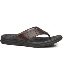 Chinelo Masculino Pegada em Couro 134202 Marrom Chinelo Masculino Pegada em Couro 134202 Marrom