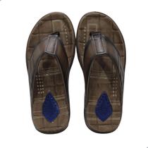 Chinelo Masculino Pegada Em Couro Cravo Marrom Chinelo Masculino Pegada Em Couro Cravo Marrom