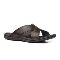 Chinelo Masculino Pegada Em Couro Cruzado Plus Size 45 ao 48 Chinelo Masculino Pegada Em Couro Cruzado Plus Size 45 ao 48