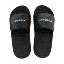 Chinelo Masculino Rider Slide Preto e Branco - 12265