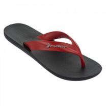 Chinelo masculino rider strike preto/vermelho