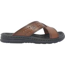 Chinelo Masculino Slide Casual Dia a Dia Passeio em Couro Amortech Ultra Confort Pegada 134201 Chinelo Masculino Slide Casual Dia a Dia Passeio em Couro Amortech Ultra Confort Pegada 134201