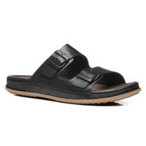 Chinelo Masculino Slide Couro Preto Pegada 134851-03 Chinelo Masculino Slide Couro Preto Pegada 134851-03