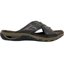 Chinelo Masculino Slide Gaspea Casual Dia a Dia Passeio Tiras Cruzadas em Couro Conforto Amortech Pegada 131661 Chinelo Masculino Slide Gaspea Casual Dia a Dia Passeio Tiras Cruzadas em Couro Conforto Amortech Pegada 131661