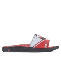 Chinelo Masculino Slide NBA Rider Preto/Vermelho