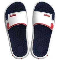 Chinelo Masculino Slide Pump II Branco Azul Vermelho Rider 12424-BE930 Chinelo Masculino Slide Pump II Branco Azul Vermelho Rider 12424-BE930