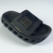Chinelo Masculino Slide Rider Power R10 Original Confortável Casual Cor:Preto/DouradoTamanho:40