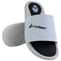 Chinelo Masculino Slide Rider Rush Cor:Branco/PretoTamanho:41 Chinelo Masculino Slide Rider Rush Cor:Branco/PretoTamanho:41