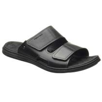 Chinelo Masculino Slide Tira Dupla Couro Preto Pegada 131283-03 Chinelo Masculino Slide Tira Dupla Couro Preto Pegada 131283-03