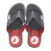 Chinelo masculino start iii cinza / vermelho r.12499 -
