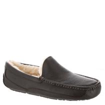 Chinelo Masculino UGG Ascot Dark Spice - Couro Integral
