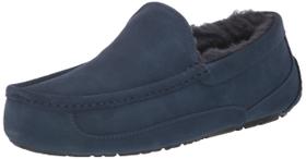 Chinelo Masculino UGG Ascot Deep Ocean - Forro de Pelúcia 17mm