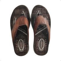 Chinelo Masculino ultra confortavel dedo Couro Pegada 131663