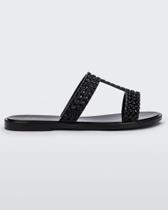 Chinelo Melissa Glowing Slide - Preto