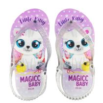 Chinelo Menina Bebê Sandália Gatinha Charmosa Magicc Baby Chinelo Menina Bebê Sandália Gatinha Charmosa Magicc Baby