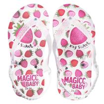 Chinelo Menina Bebê Sandália Moranguinhos Magicc Baby