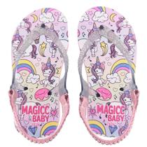 Chinelo Menina Bebê Sandália Unicórnio Arco-Íris Magicc Baby Chinelo Menina Bebê Sandália Unicórnio Arco-Íris Magicc Baby