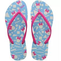 Chinelo Meninas Slim Disney Havainas - Azul/Rosa Chinelo Meninas Slim Disney Havainas - Azul/Rosa