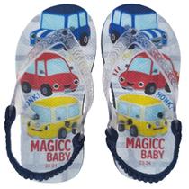 Chinelo Menino Bebê Sandália Super Carros Magicc Baby