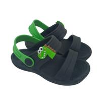 Chinelo Menino Papete Dinossauro Confortável Segura Ideal para as Crianças Modelo Verão
