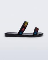 Chinelo Mini Melissa Duo M-Lover Slide Infantil Preto Chinelo Mini Melissa Duo M-Lover Slide Infantil Preto