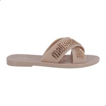 Chinelo Mini Melissa M-Lover Slide Infantil Rosa Glitter