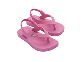 Chinelo Mini Melissa Sun Long Beach bb Rosa