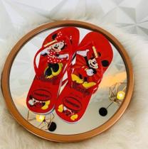 Chinelo Minnie Vermelho Tamanho 34