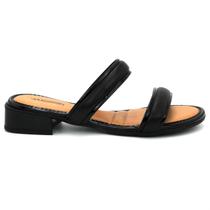 Chinelo Mississipi Feminino MB111 Salto Grosso Baixo Brilhoso Moda