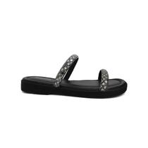 Chinelo Mississipi Flatform Mi371 Pewter/Preto