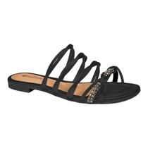 Chinelo Mississipi Q9311 Brilho Rasteirinha Tiras Casual Feminino