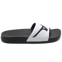 Chinelo mizuno mz slide basic branco/preto