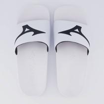 Chinelo Mizuno Slide Basic Branco e Preto