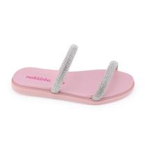 Chinelo mna infantil Molekinha 2312.255 slide Cristal Strass Chinelo mna infantil Molekinha 2312.255 slide Cristal Strass